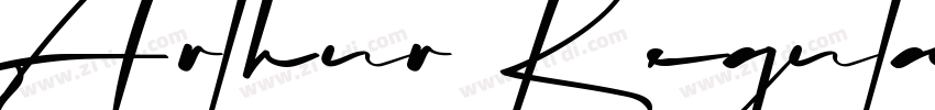 Arthur Regular字体转换